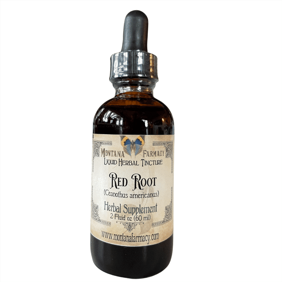 Red Root herbal supplement liquid tincture, 2 fl oz (60 ml) bottle by Montana Pharmacy